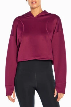 Marika Cycle House Cropped Juniper Hoodie -Sportswear Sales Store GLT4415A 9SG.54222