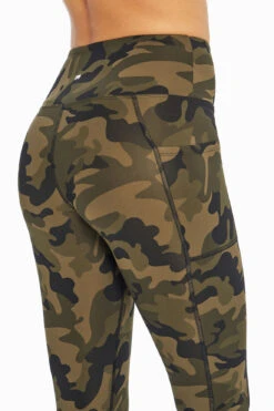 Marika High Rise Side Pocket Ankle Legging - Olive Grove -Sportswear Sales Store MLL1145A3SC.32527