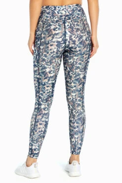 Marika High Rise Side Pocket Ankle Legging - Elderberry Ikat Camo -Sportswear Sales Store MLL1145A 1KR.66765