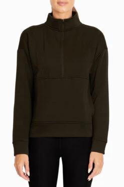 Marika Liz 1/4 Zip Fleece Pullover -Sportswear Sales Store MLQ0150A 3I6