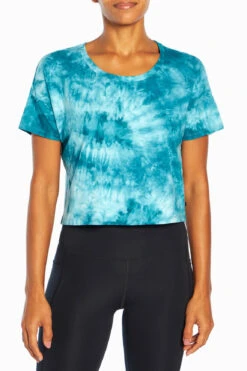 Marika Tie Dye Boxy Crop Short Sleeve Tee