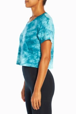 Marika Tie Dye Boxy Crop Short Sleeve Tee -Sportswear Sales Store MLT4153A 3WY.7093