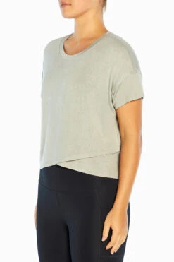 Marika Switchback Cropped Short Sleeve Tee -Sportswear Sales Store MLT4282A 0CW.49339