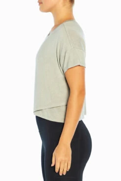 Marika Switchback Cropped Short Sleeve Tee -Sportswear Sales Store MLT4282A 0CW.49340