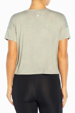 Marika Switchback Cropped Short Sleeve Tee -Sportswear Sales Store MLT4282A 0CW.49342