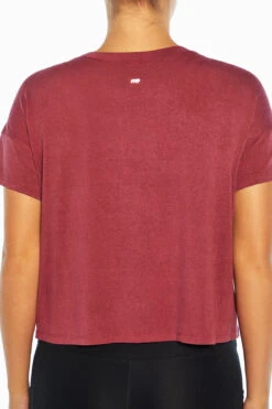 Marika Switchback Cropped Short Sleeve Tee -Sportswear Sales Store MLT4282A 6EY.49327