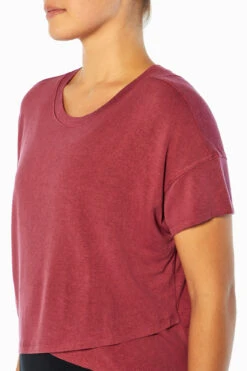 Marika Switchback Cropped Short Sleeve Tee -Sportswear Sales Store MLT4282A 6EY.49328